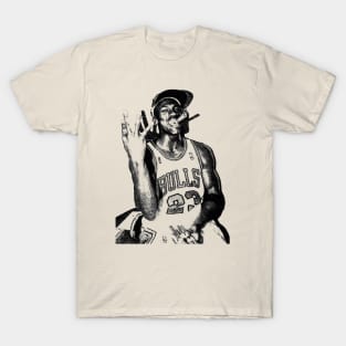 Michael Jordan Oil Painting T-Shirt